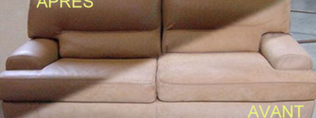 Rénovation d'un canapé en nubuck