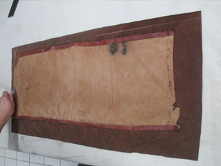 Prise de gabarit cuir